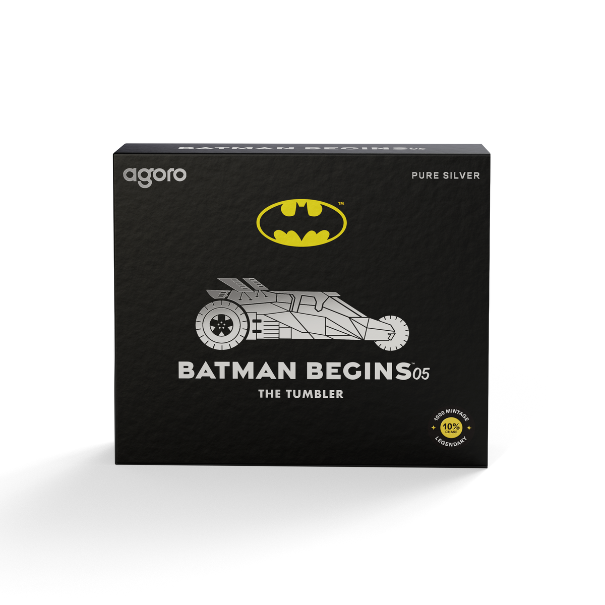 Batman Begins™ '05 The Tumbler Silver Collectible Coin Agoro