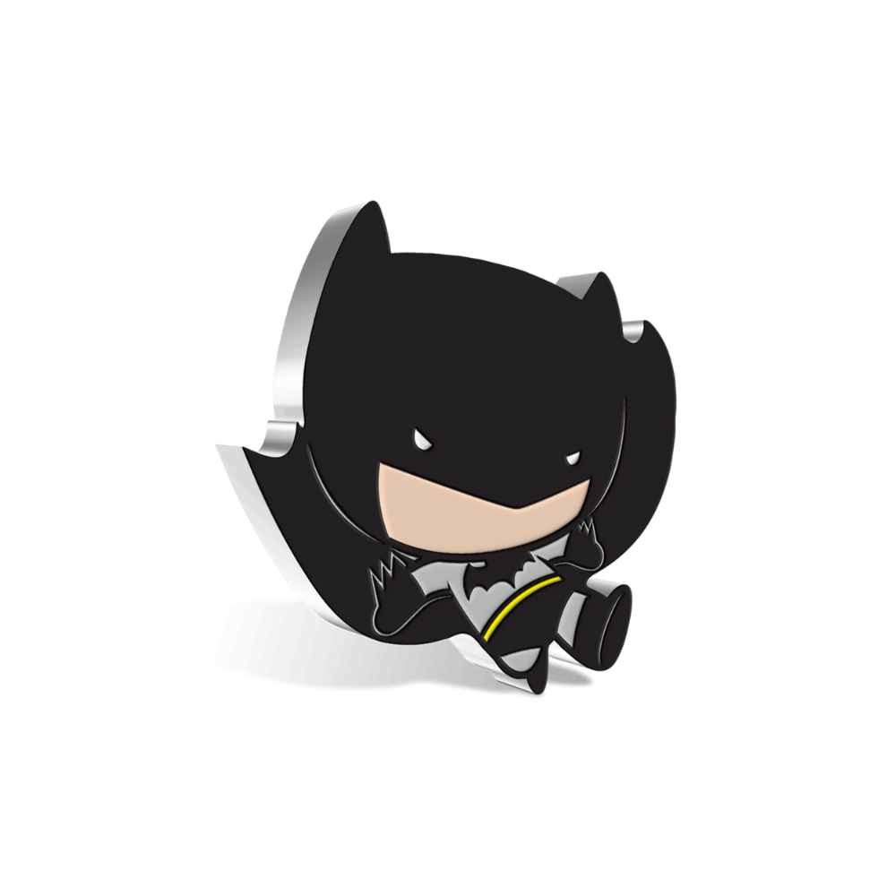 BATMAN™ FLYING Chibi 1 Oz Silver Coin $2 Niue 2021