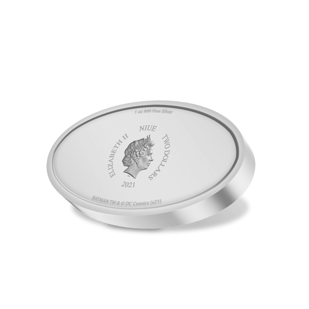 BATMAN™ Logo 1 Oz Silver Proof Coin $2 Niue 2021