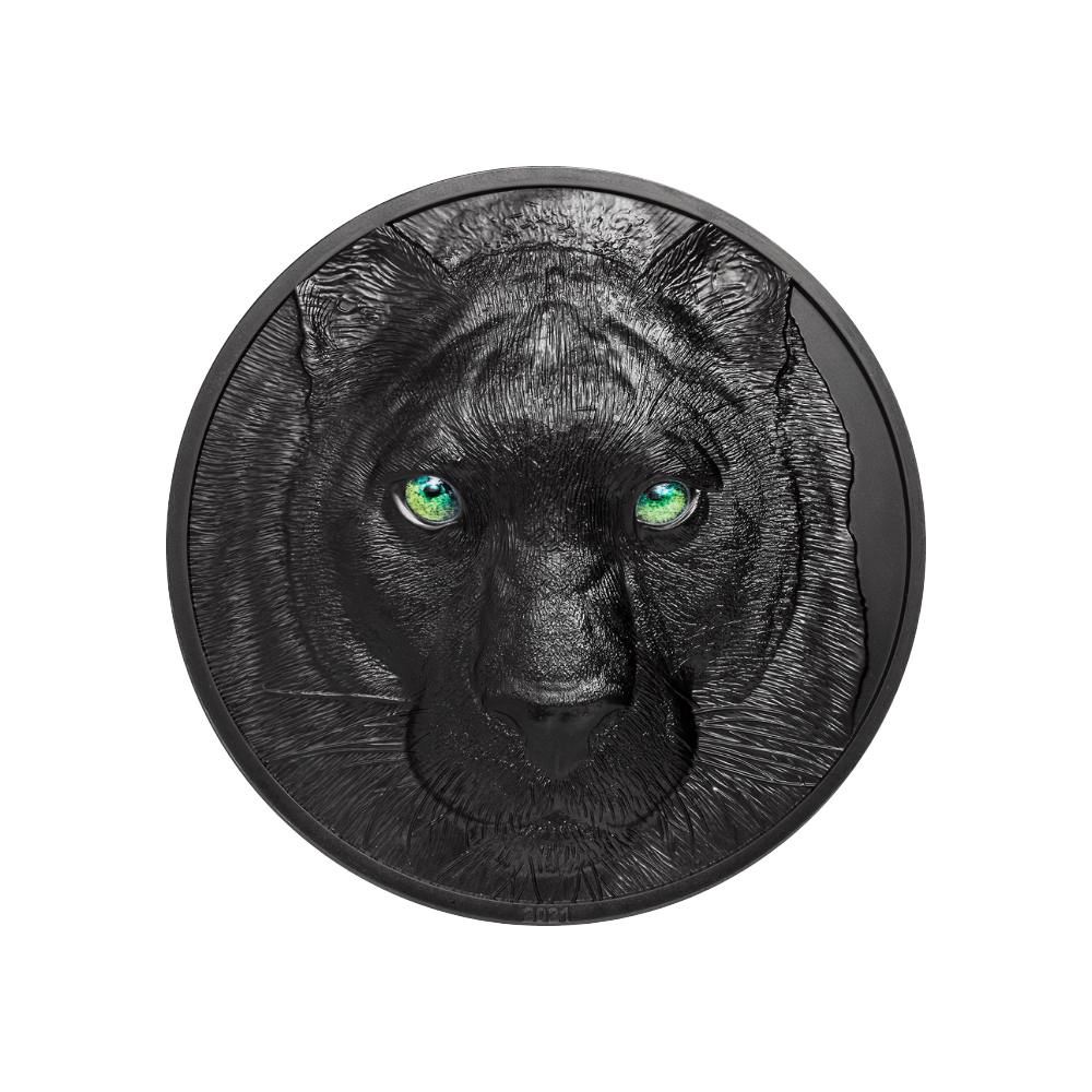 BLACK PANTHER Hunters by Night 1 Kg Kilo Silver Coin $50 Palau 2021