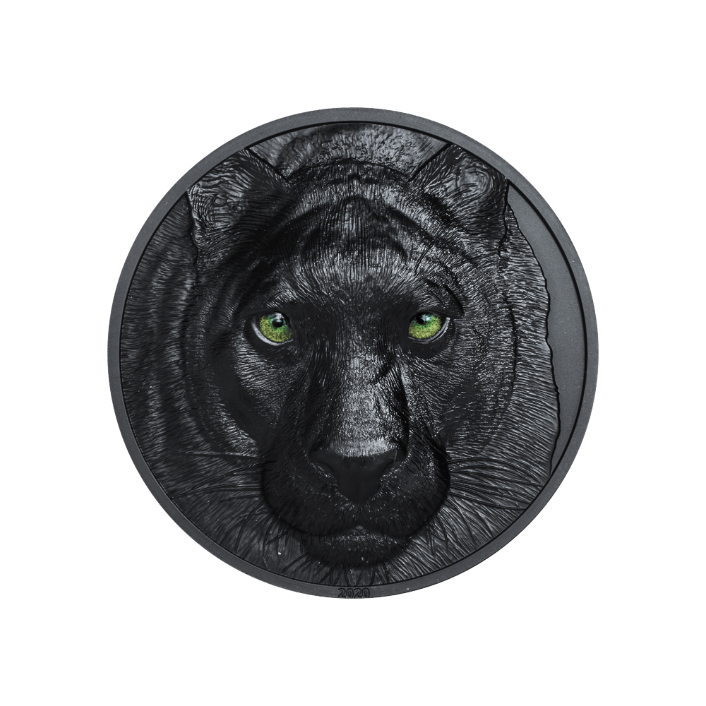 BLACK PANTHER Hunters by Night 2 Oz Silver Coin $10 Palau 2020