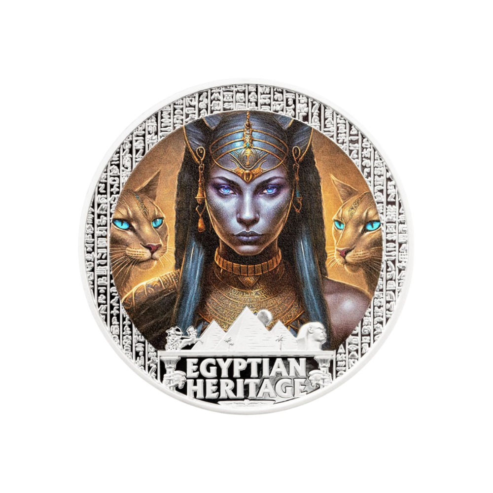 Bastet Egyptian Heritage Series 1 Oz Silver Coin 2025