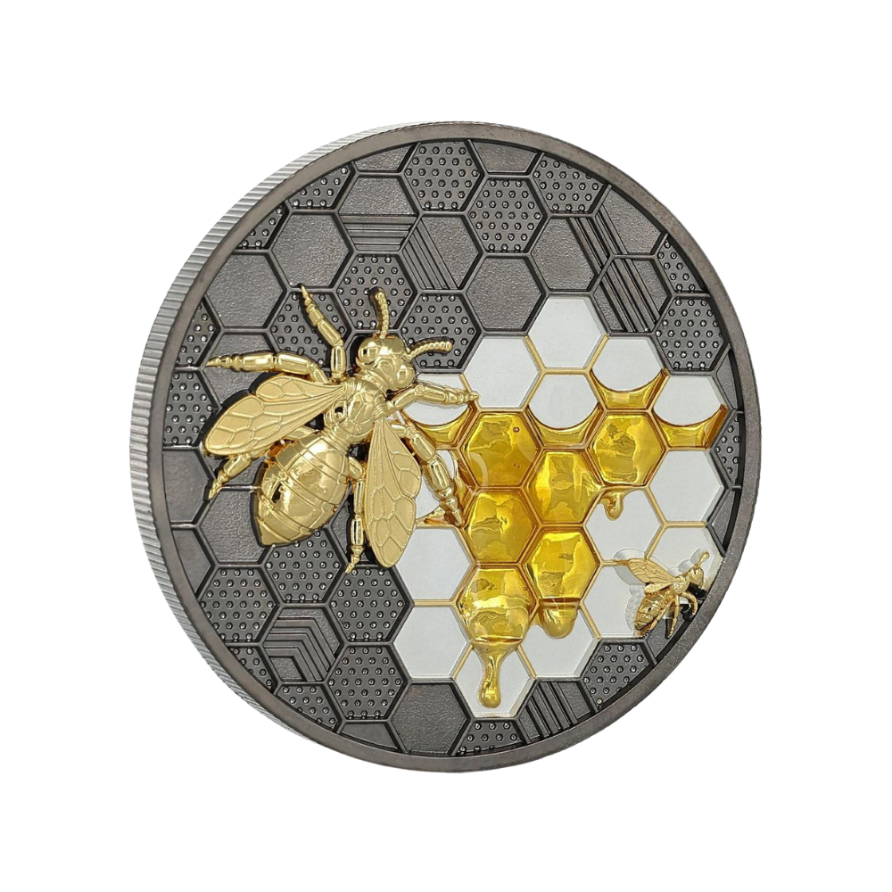 Bee Bionic Genesis 2 Oz Silver Coin 2026 POWER COIN