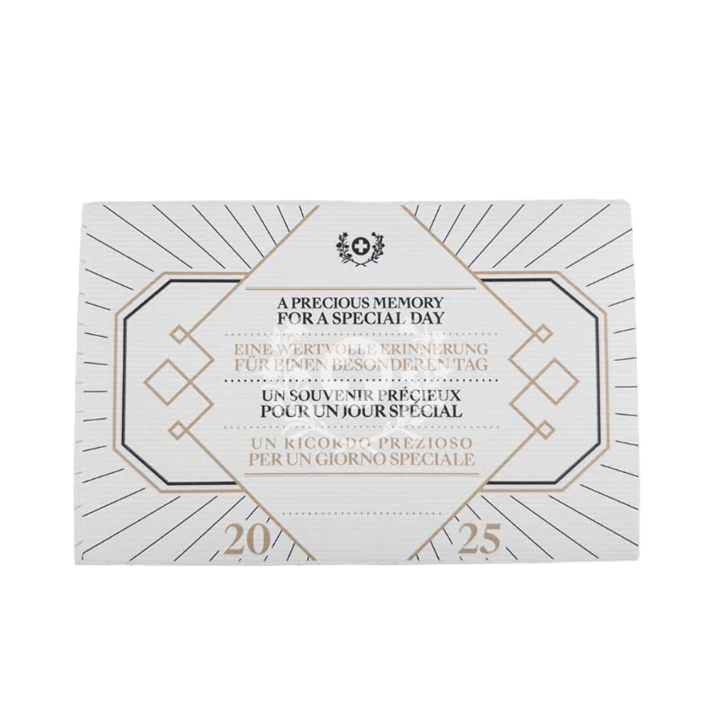 Birthday coin set 2025 Swissmint - black packaging