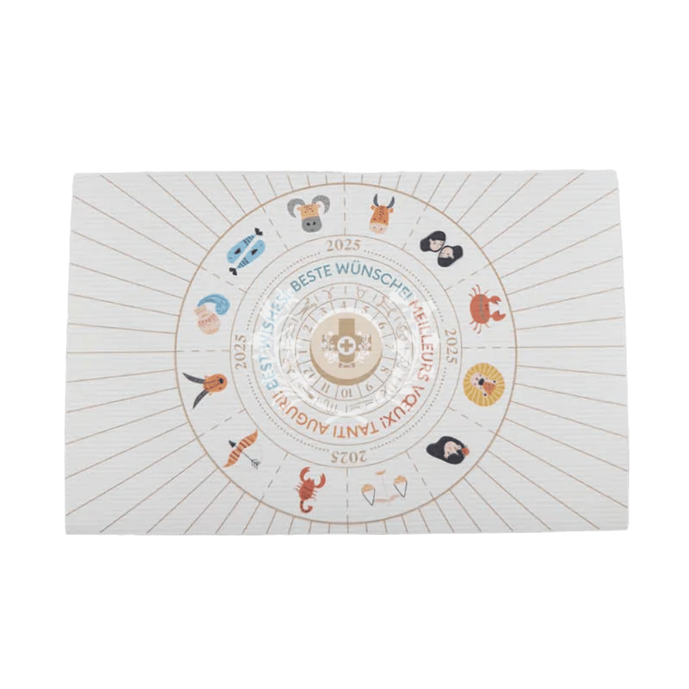 Birthday coin set 2025 Swissmint - coloured packaging