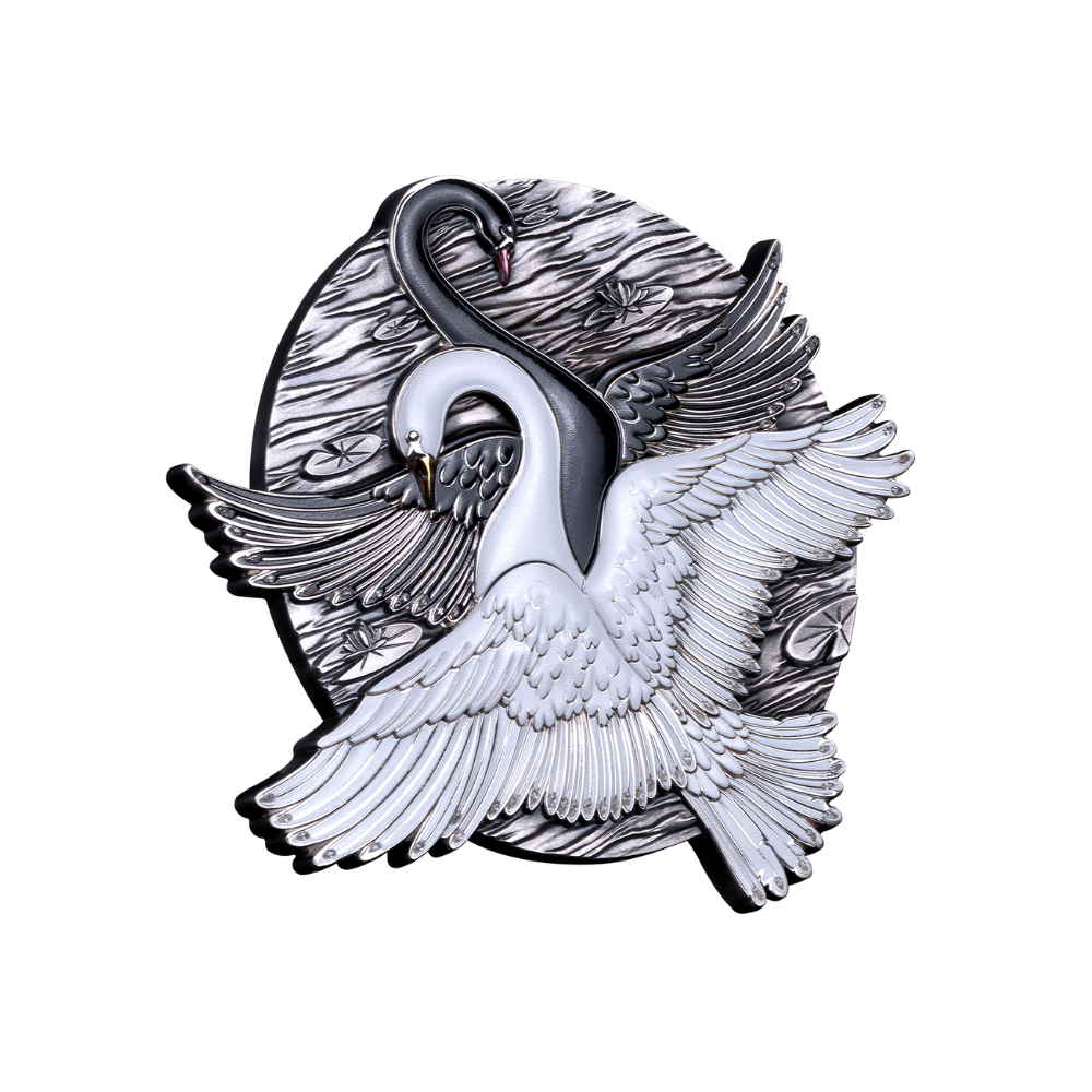 Black & White Swan Silver Coin 2026 MDM