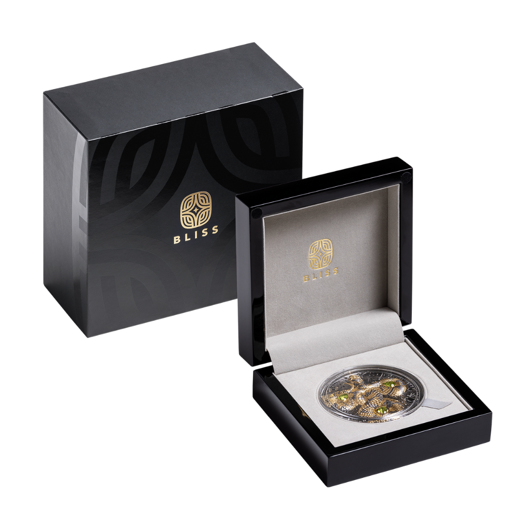Bliss Snake 5 Oz Silver Coin MINT XXI