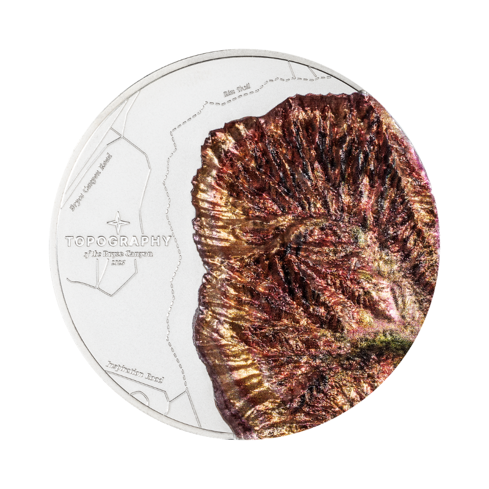 Bryce Canyon Topography 5 Oz Silver Coin 2026 CIT
