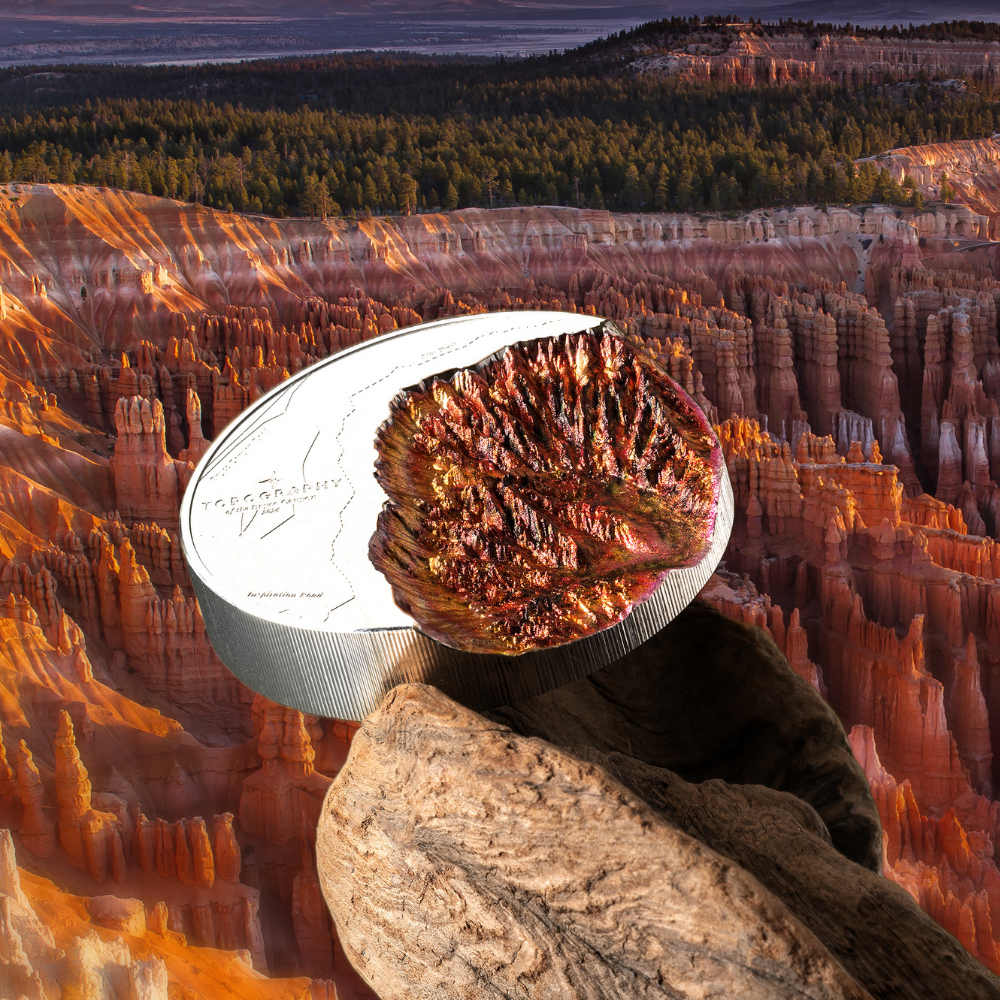 Bryce Canyon Topography 5 Oz Silver Coin 2026 CIT