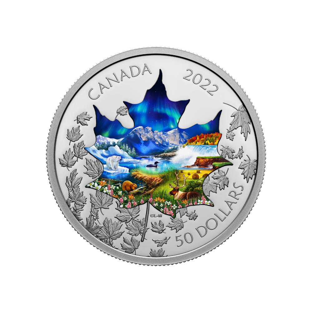 CANADIAN COLLAGE 3 Oz Silver Coin $50 Canada 2022