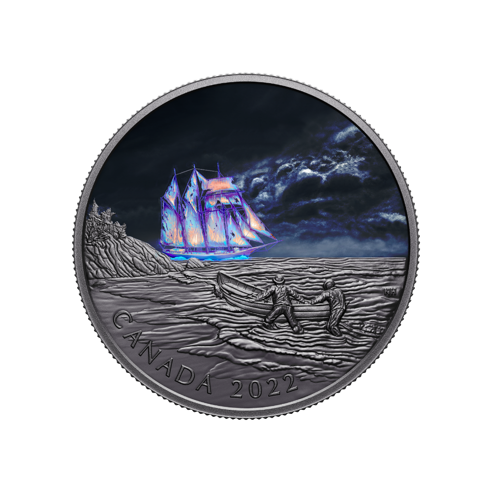 CANADIAN GHOST SHIP Silver Coin $50 Canada 2022