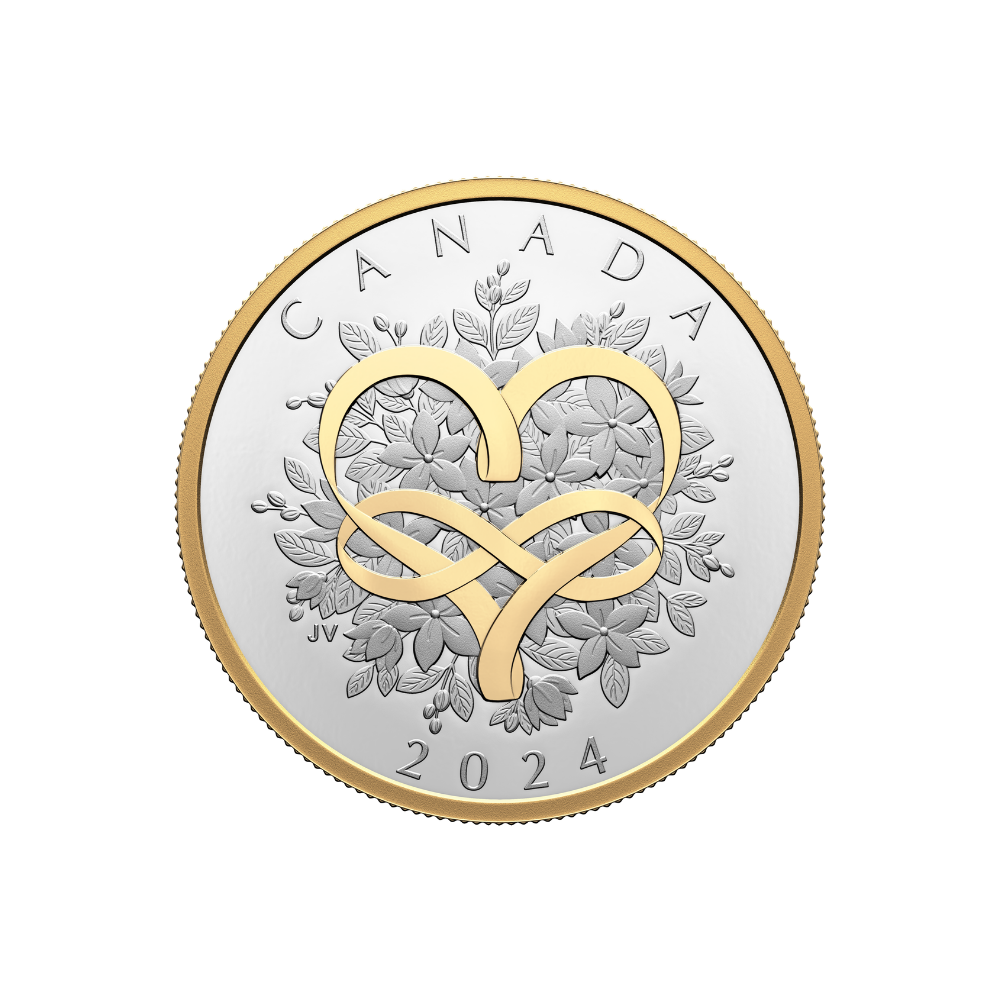CELEBRATE LOVE Silver Coin $20 Canada 2024