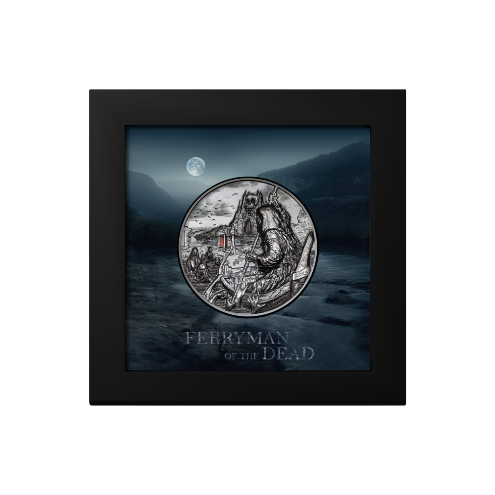 CHARON Ferryman of the Dead 3 Oz Silver Coin $20 Palau 2023