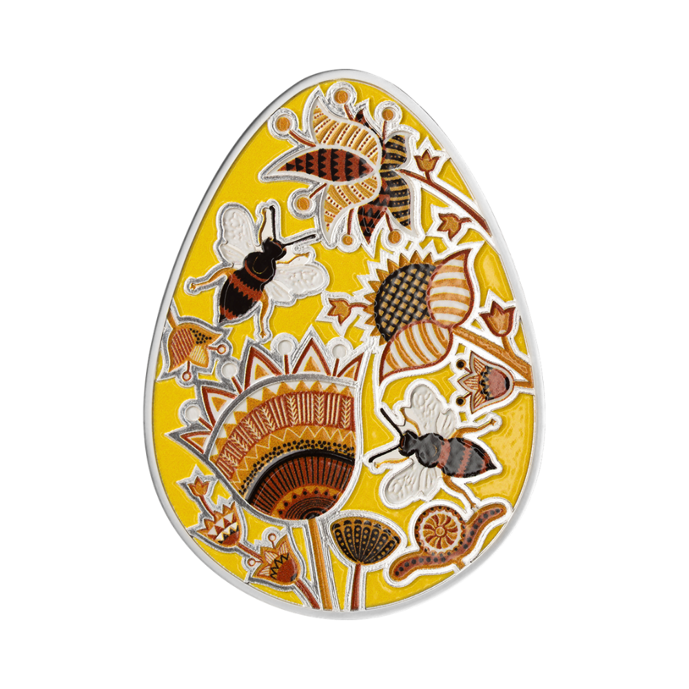 Charunok Ukrainian Pysanka 1 Oz Silver Coin 2027 Mint XXI