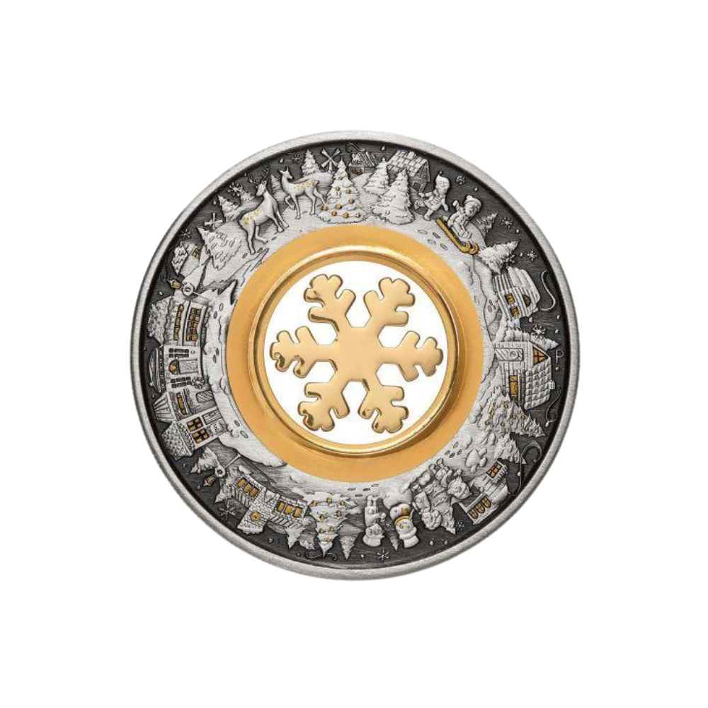 CHRISTMAS WONDERLAND 2 Oz Silver Coin $2 Australia 2021 - The