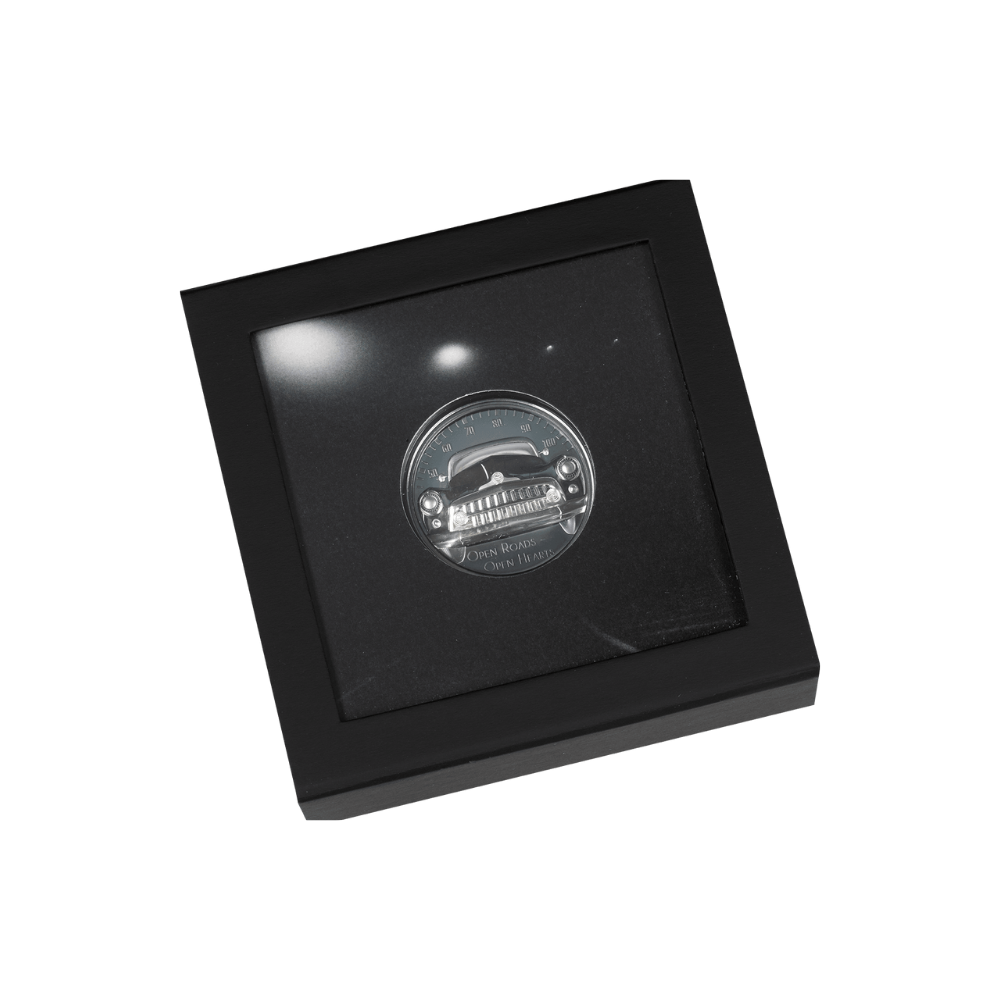 CLASSIC CAR Open Roads 2 Oz Silver Coin $10 Cook Islands 2021