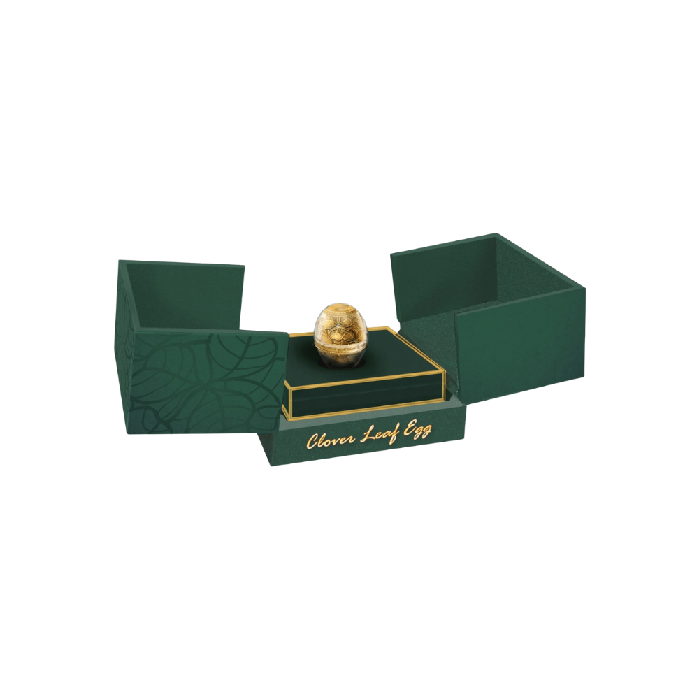 CLOVER LEAF Egg 7 Oz Silver Coin 5000 Francs Cameroon 2020