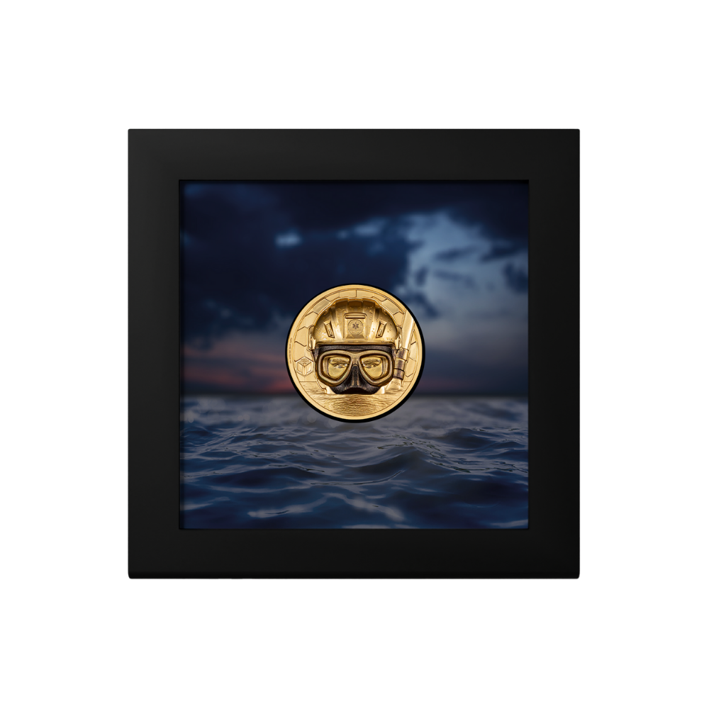 COAST GUARD Real Heroes 1 Oz Gold Coin $250 Cook Islands 2023
