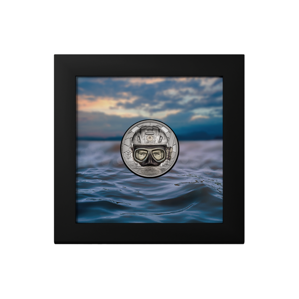 COAST GUARD Real Heroes 1 Oz Platinum Coin $250 Cook Islands 2023