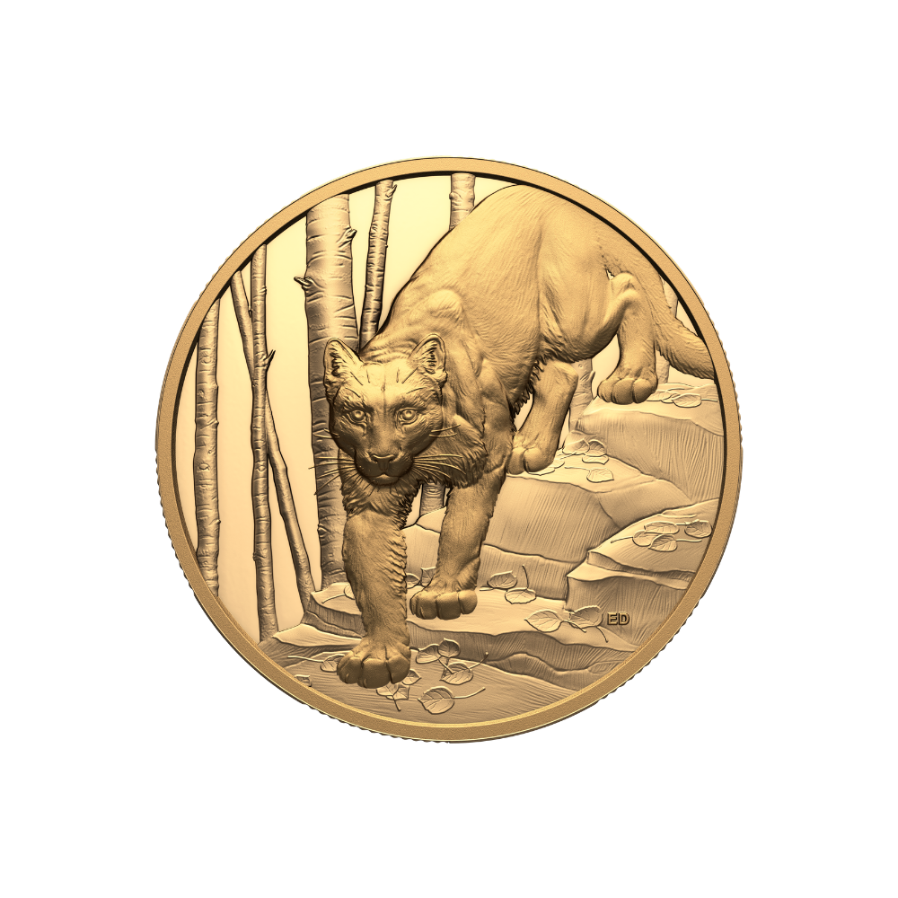 COUGAR Great Hunters 1 oz Gold Coin $200 Canada 2024
