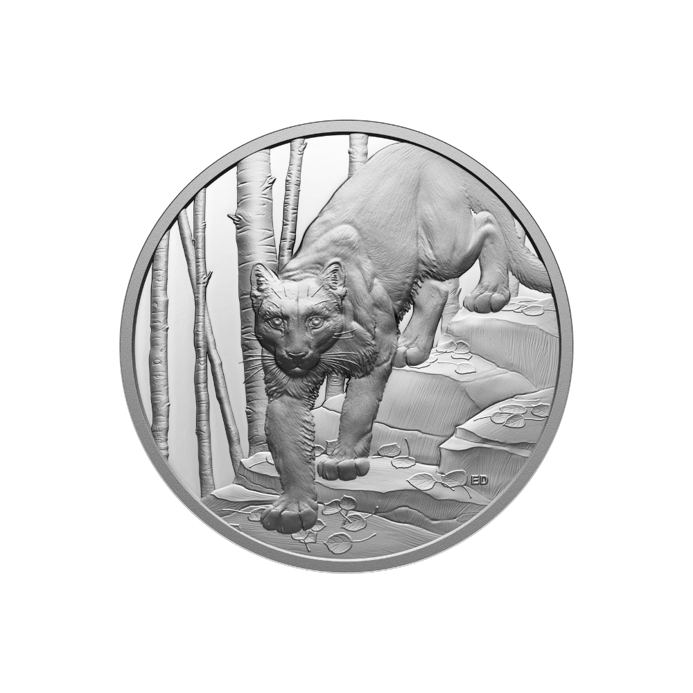 COUGAR Great Hunters 1 oz Silver Coin $20 Canada 2024