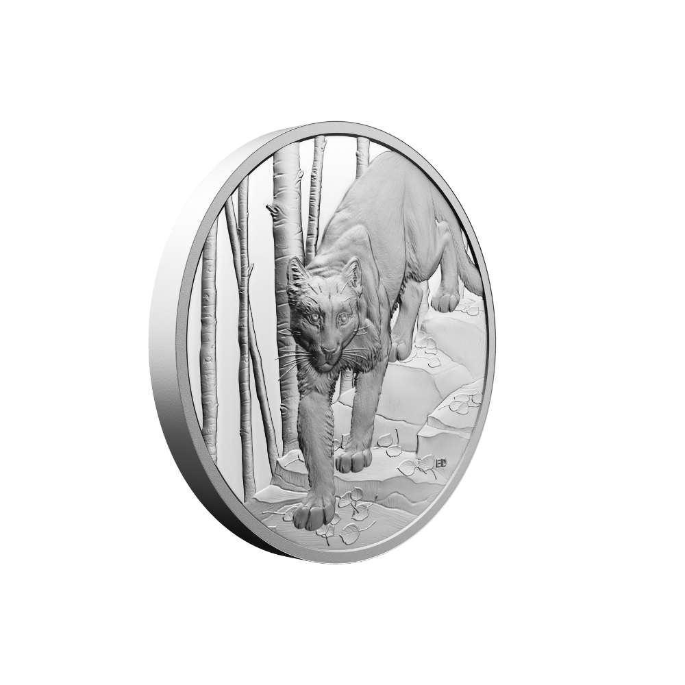 COUGAR Great Hunters 1 oz Silver Coin $20 Canada 2024 - Royal