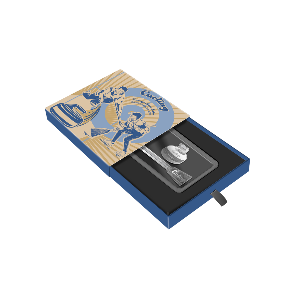 CURLING Heritage Sports Set 2 Silver Coins $1 Solomon Islands 2022