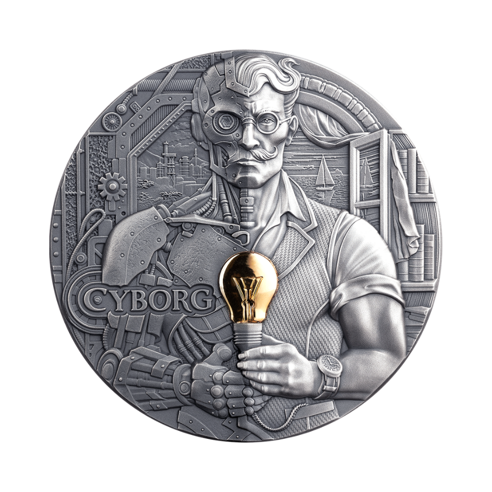 Cyborg Dual Essence 2 Oz Silver Coin 2026 MINT XXI