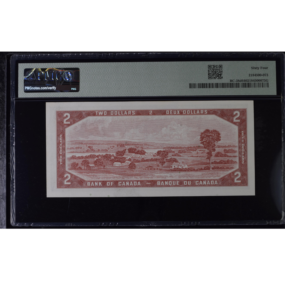 Canada 2 Dollars 1954 Pick BC-38d Choice UNC 64