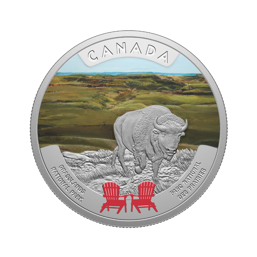 Canada’s National Parks Grasslands National Park 1 Oz Fine Silver Coin