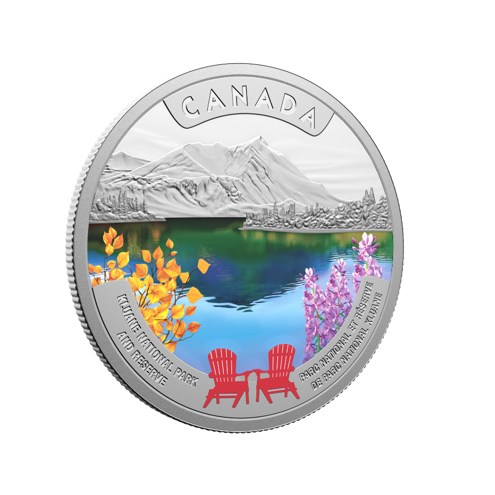 Canada’s National Parks Kluane National Park and Reserve 1 Oz Fine Silver Coin