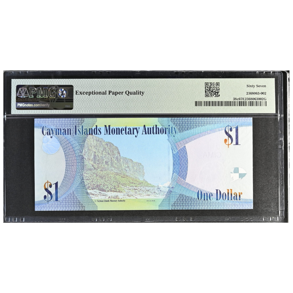 Cayman Islands 1 Dollar 2010 Pick 38c Superb Gem UNC 67 EPQ