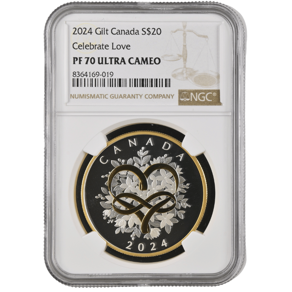 Celebrate Love 1 Oz Fine Silver Coin 2025 - PF 70 ULTRA CAMEO - PARTHAVA COIN