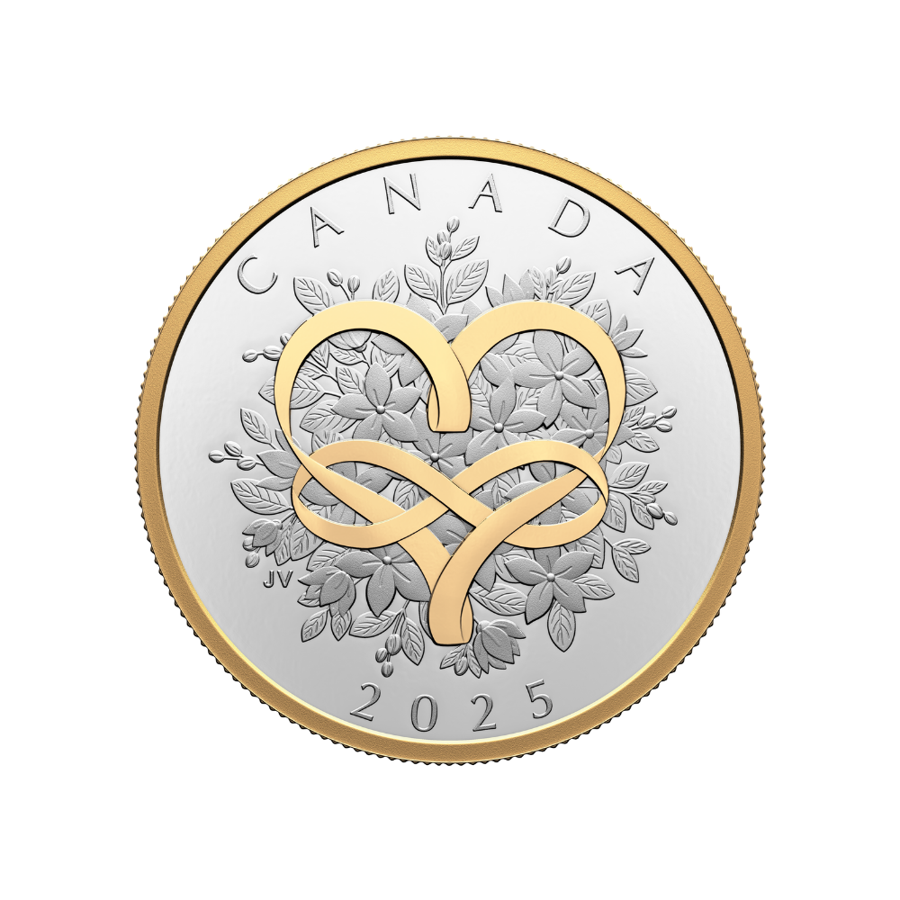 Celebrate Love 1 Oz Fine Silver Coin 2025 Canada