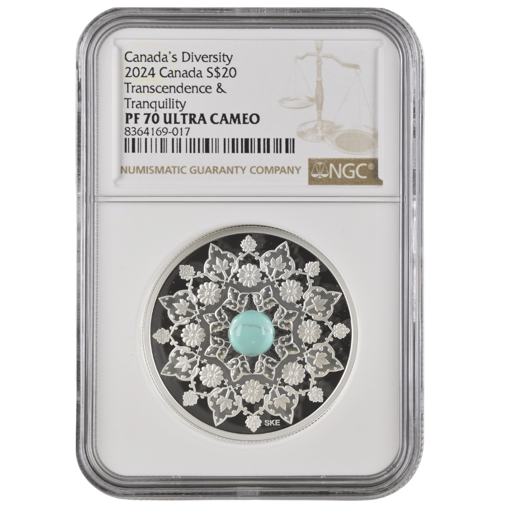 Celebrating Canada’s Diversity Transcendence and Tranquility 1 Oz Fine Silver Coin - PF 70 ULTRA CAMEO - PARTHAVA COIN