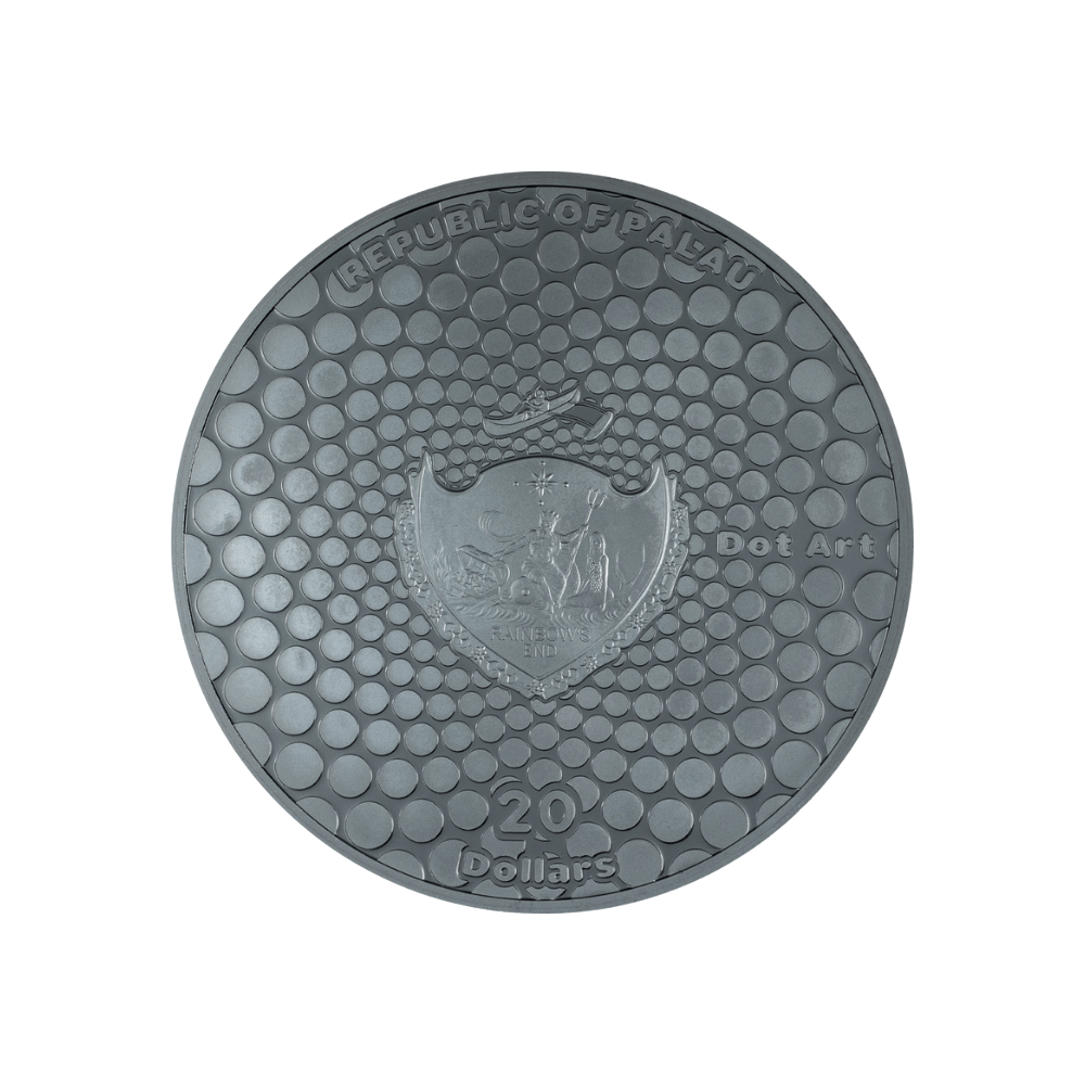 Chameleon Dot Art 3 Oz Silver Coin 2025