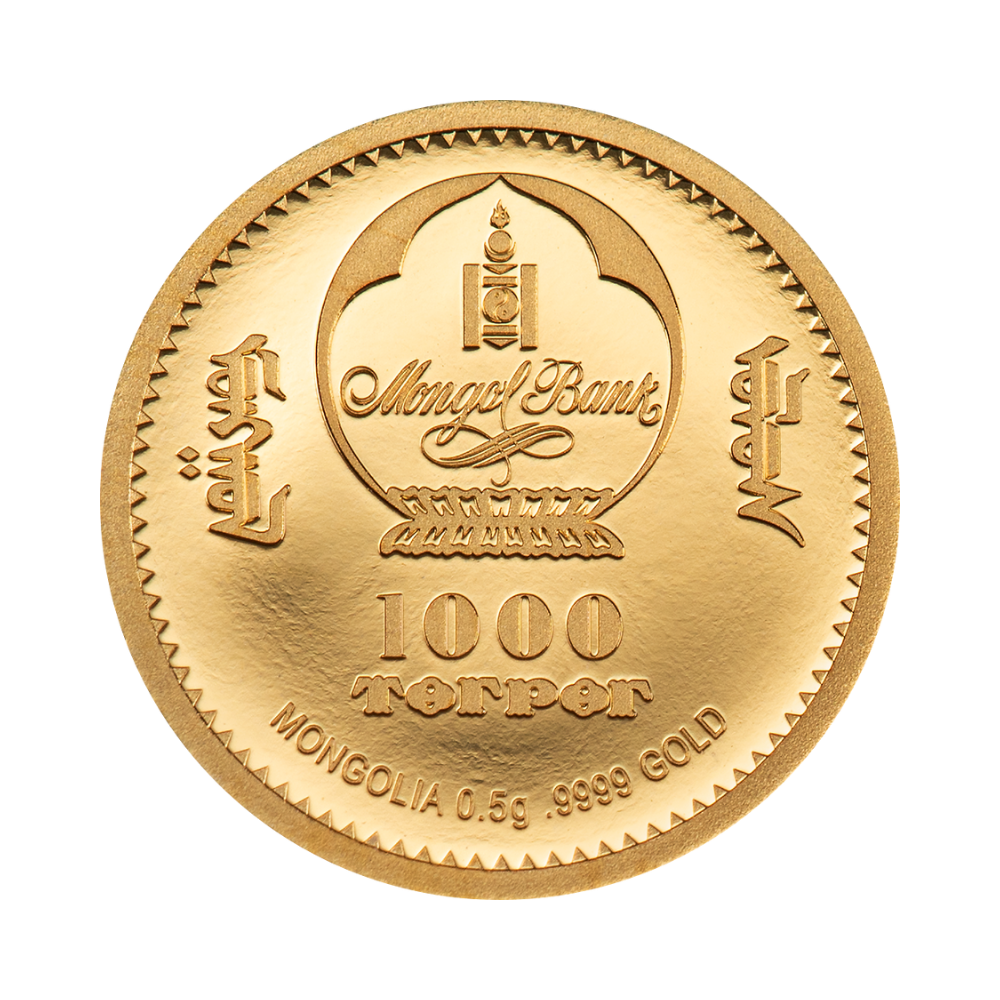 Chinggis Khaan 0.5 g Gold Coin 2026