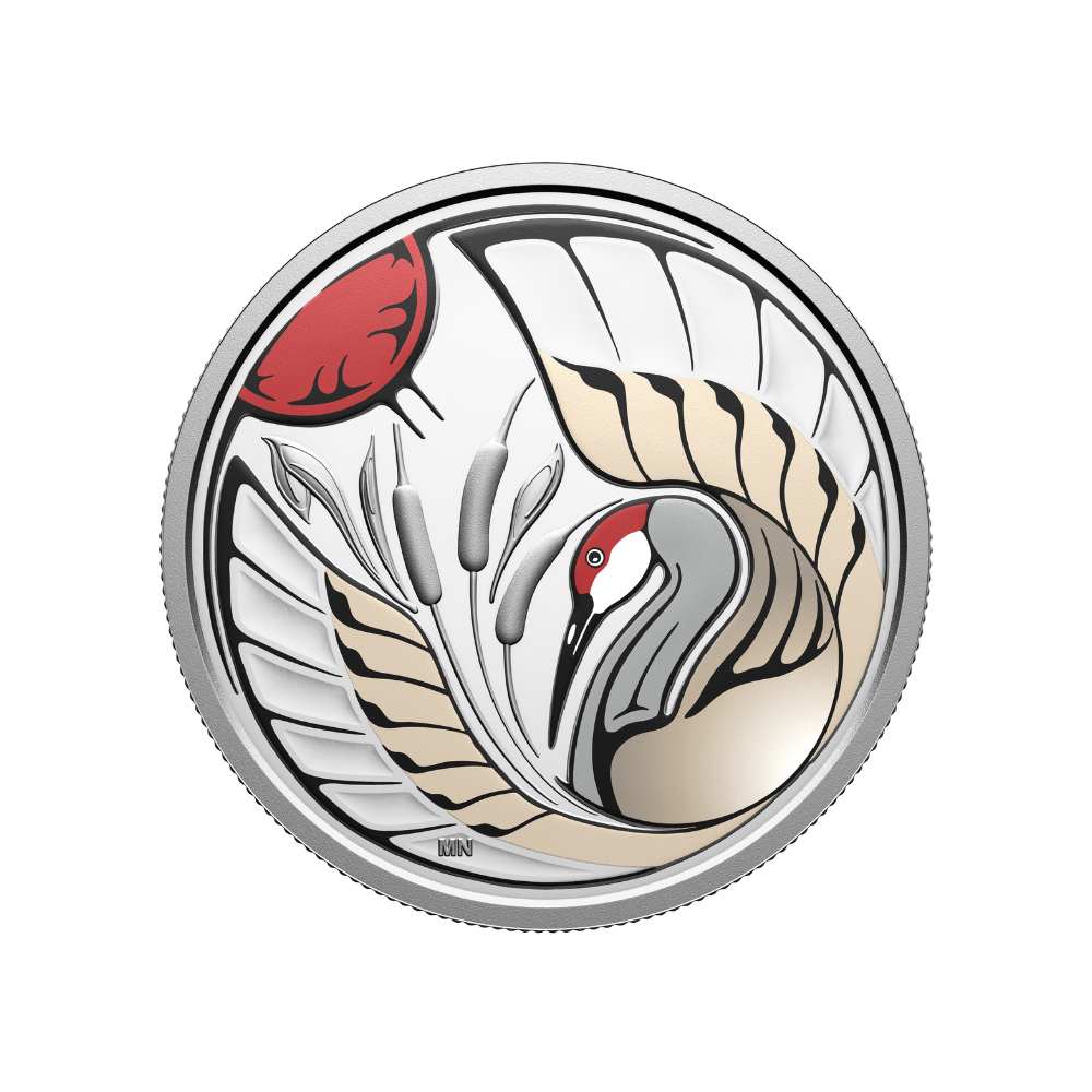 Clan Animals: Sandhill Crane 3/4 Oz Fine Silver Coin Royal Canadian Mint