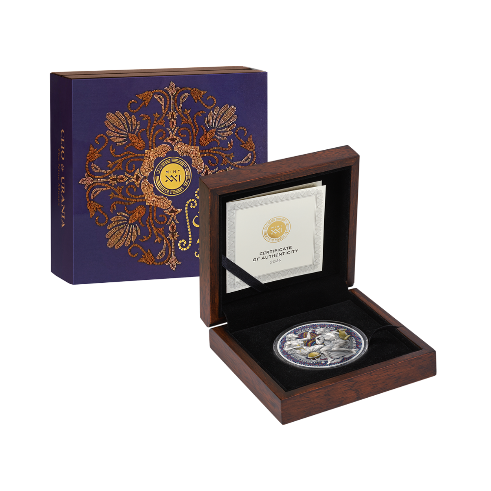 Clio & Urania The Nine Muses 2 Oz Silver Coin 2025