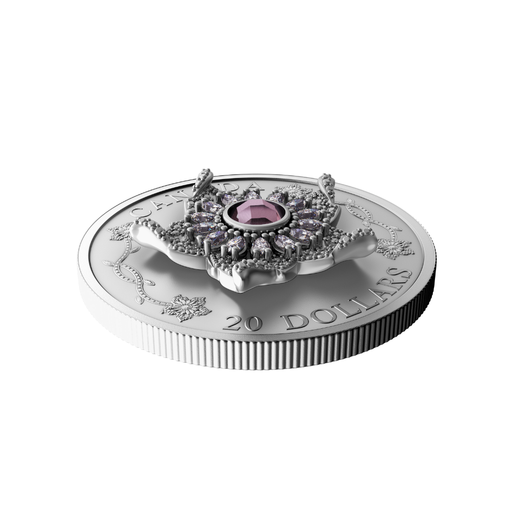 Crown Jewels Series Williamson Diamond Brooch 1 Oz Fine Silver Coin