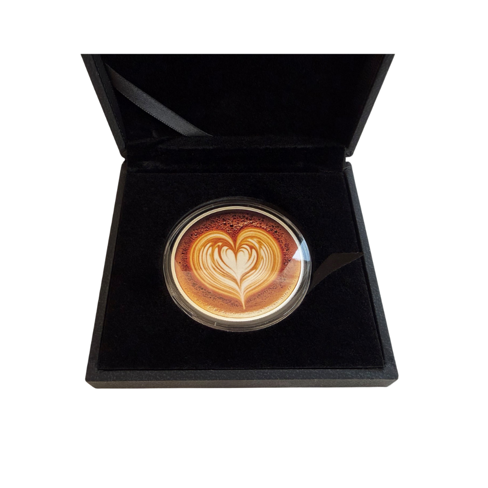 Cuppuccino Heart Food and Drinks 1 Oz Silver Coin 2026 PopCoins