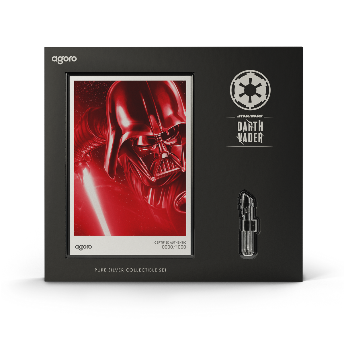 Star Wars™ Darth Vader™ Lightsaber Silver Collectible Set Agoro