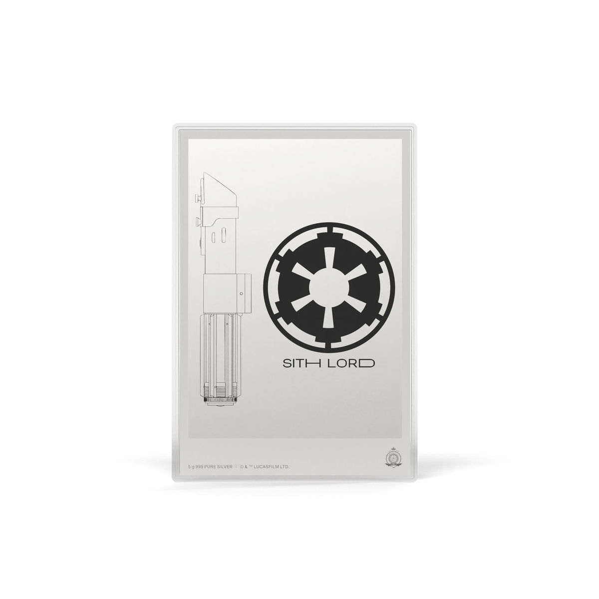 Star Wars™ Darth Vader™ Lightsaber Silver Collectible Set Agoro