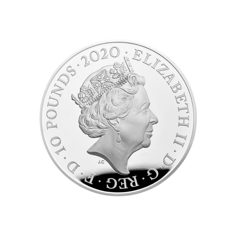DAVID BOWIE Music Legends 5 Oz Silver Coin 10 Pounds United Kingdom 2020