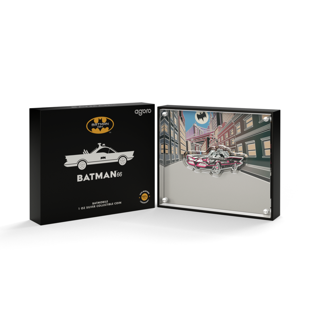 BATMAN™66 Batmobile Silver Coin AGORO