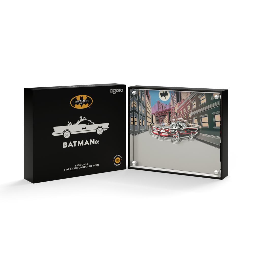 BATMAN™66 Batmobile Silver Coin AGORO