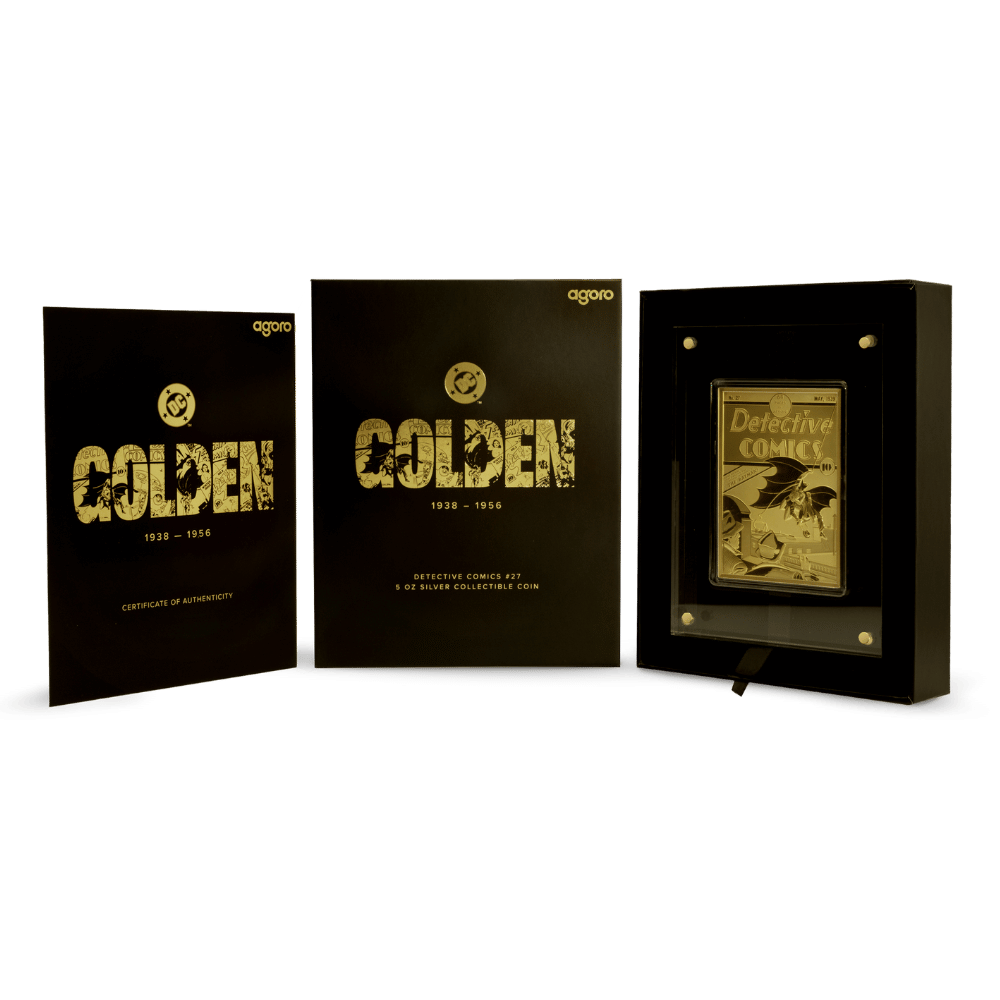 DC 90th Anniversary Golden Age Detective Comics #27 Gilded Coin Packaging - Agoro New Zealand Mint