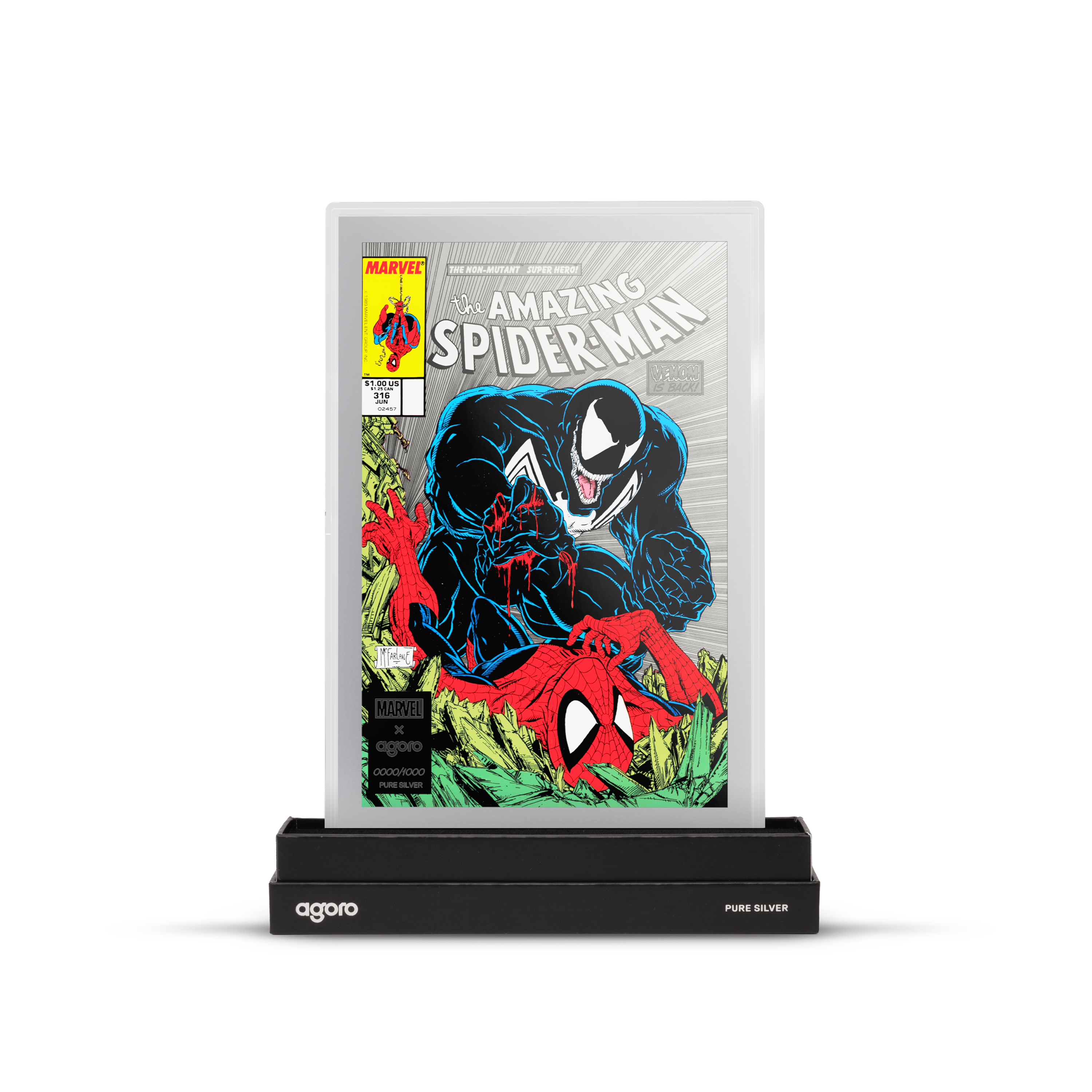 Marvel The Amazing Spiderman #316: Venom Unleashed Silver Collectible Foil AGORO