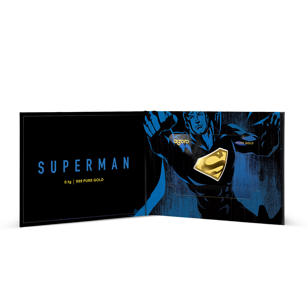 Superman's Emblem Pure Gold Collectible Agoro