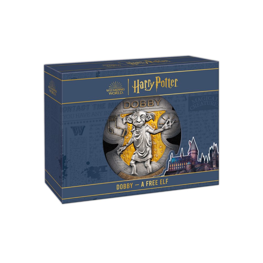 DOBBY Harry Potter 2 Oz Silver Coin $5 Samoa 2024